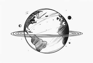 a planet tattoo idea