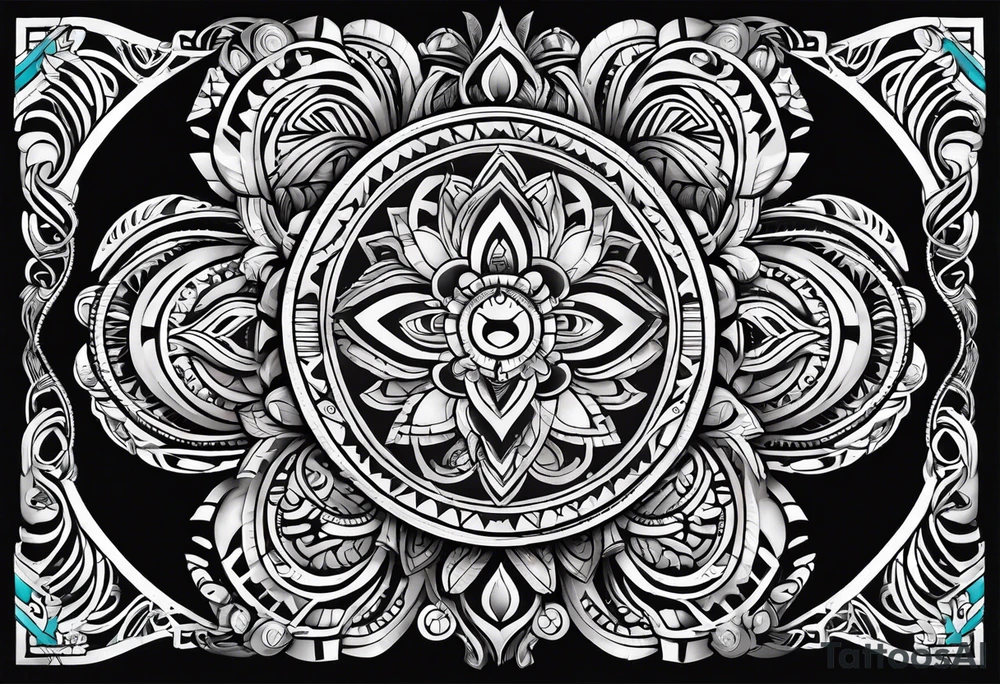 Polynesian tribal tattoo idea