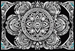 Polynesian tribal tattoo idea