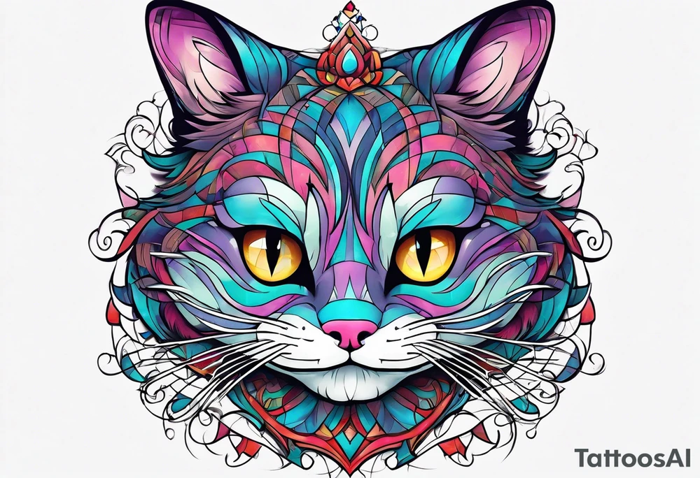 Cheshire Cat tattoo idea