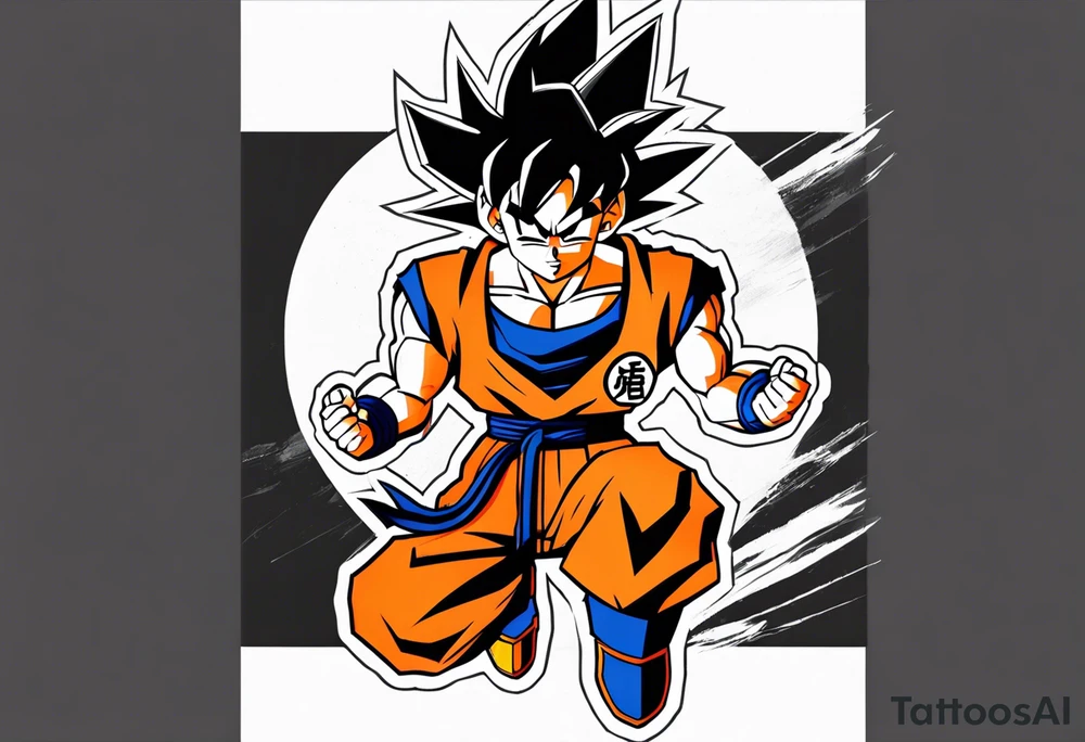 Son goku tattoo idea