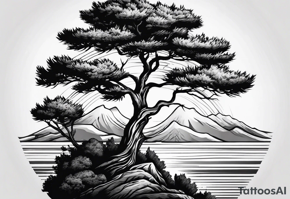 Cypress trees tattoo idea