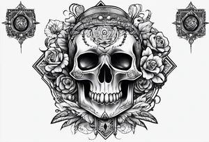 Columbia culture tattoo idea on patchwork tattoo idea