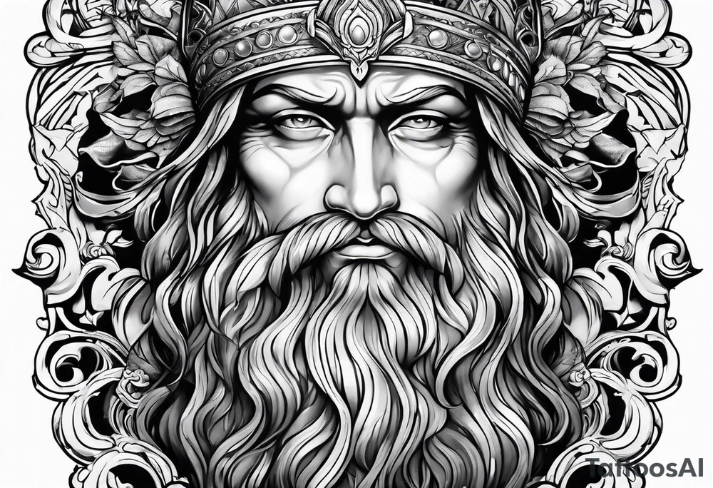 god looking down tattoo idea