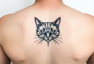 black cat tattoo idea