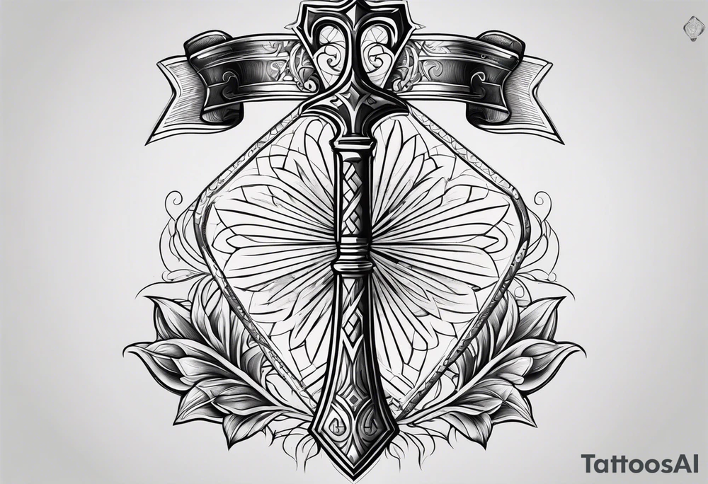 a spade tattoo idea
