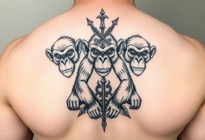 See no evil, hear no evil, speak no evil monkey
 totem tattoo idea