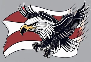 Eagle, flag, anchor tattoo idea