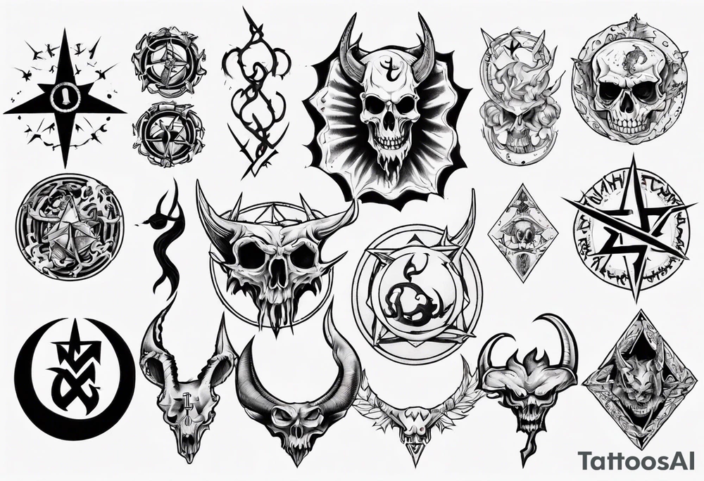 satanic tattoo idea