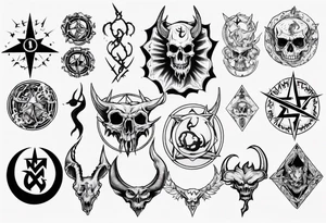 satanic tattoo idea