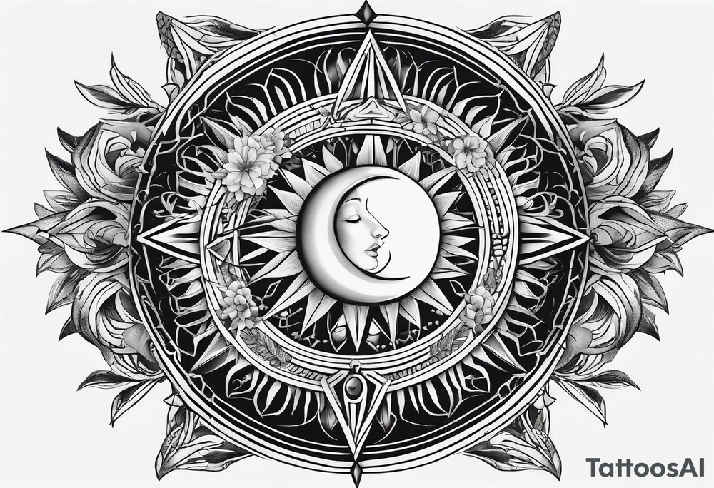 elegant line 
dainty 
spiritual 
moon 
sun 
arrow
spine
narrow tattoo idea