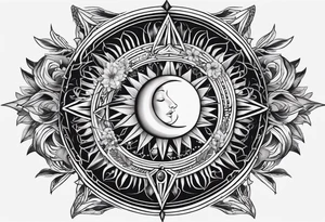 elegant line 
dainty 
spiritual 
moon 
sun 
arrow
spine
narrow tattoo idea