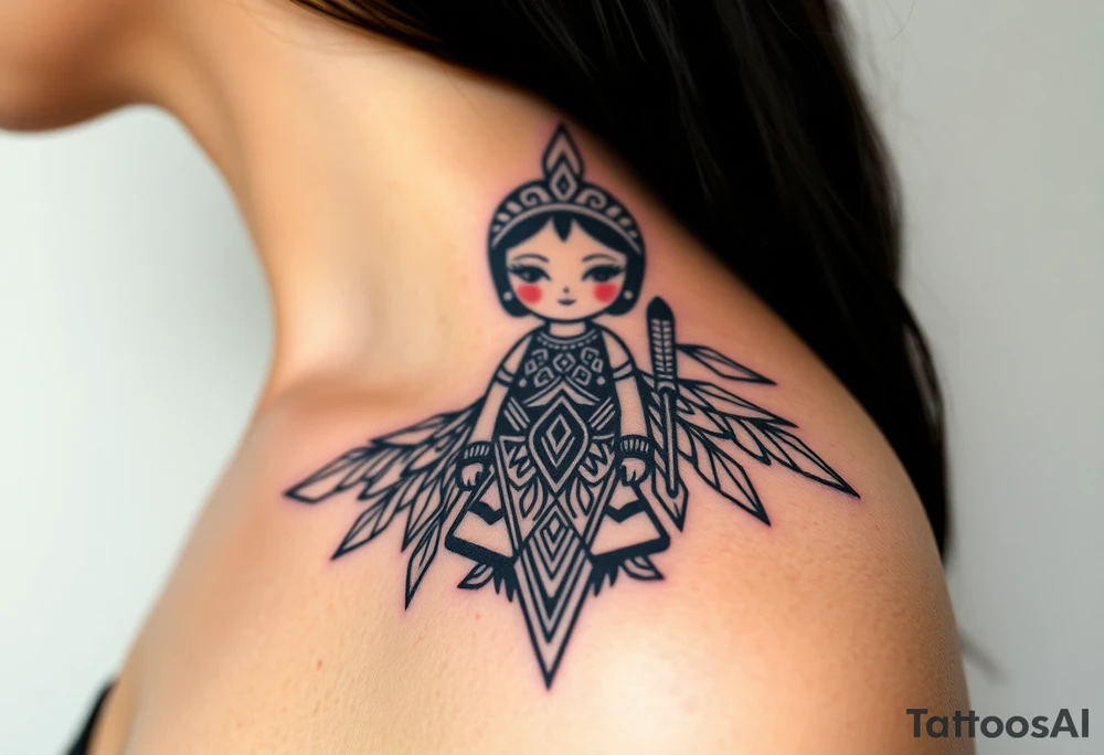 Asian Indian, Gemini, brats doll tattoo idea