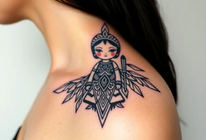 Asian Indian, Gemini, brats doll tattoo idea