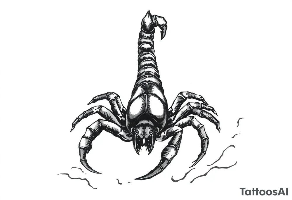 Scorpion Japanese style tattoo idea