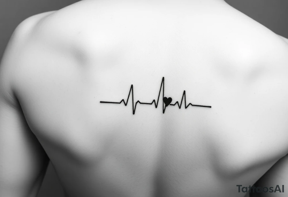 Name Aria to be written like a ECG with a little black heart at the end
Minimal tattoo for wrist tattoo idea