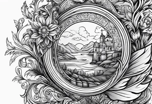 An open scroll with a Bible verse inside of it tattoo idea