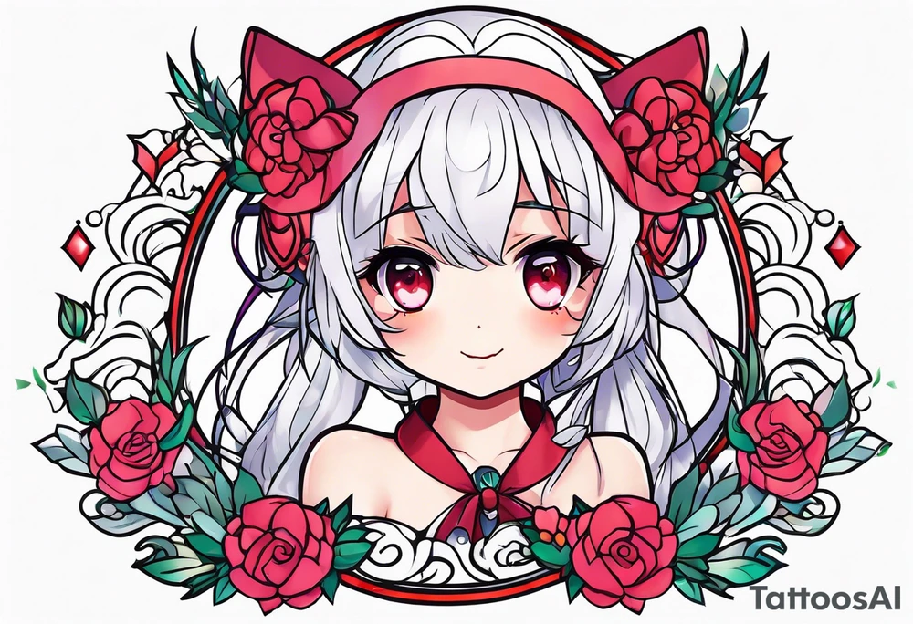 Magical girl anime kawaii cute tattoo idea
