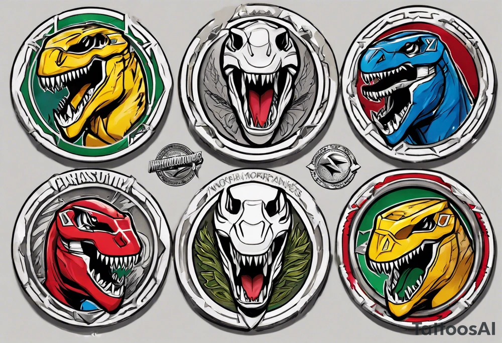 mighty morphin power rangers tyrannosaurus coin
Christopher tattoo idea
