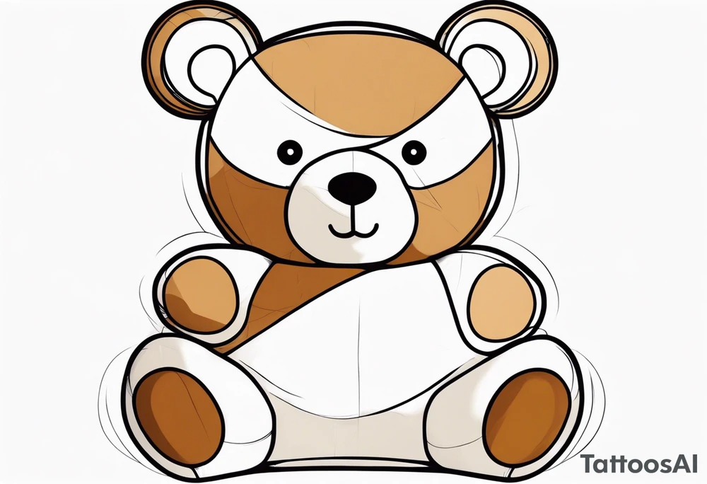 teddy bear tattoo idea