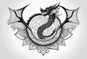 Dragon Mandala tattoo idea