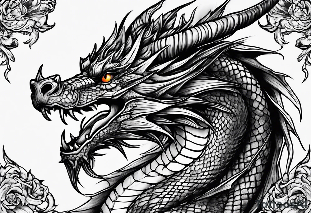 Dragon tattoo idea