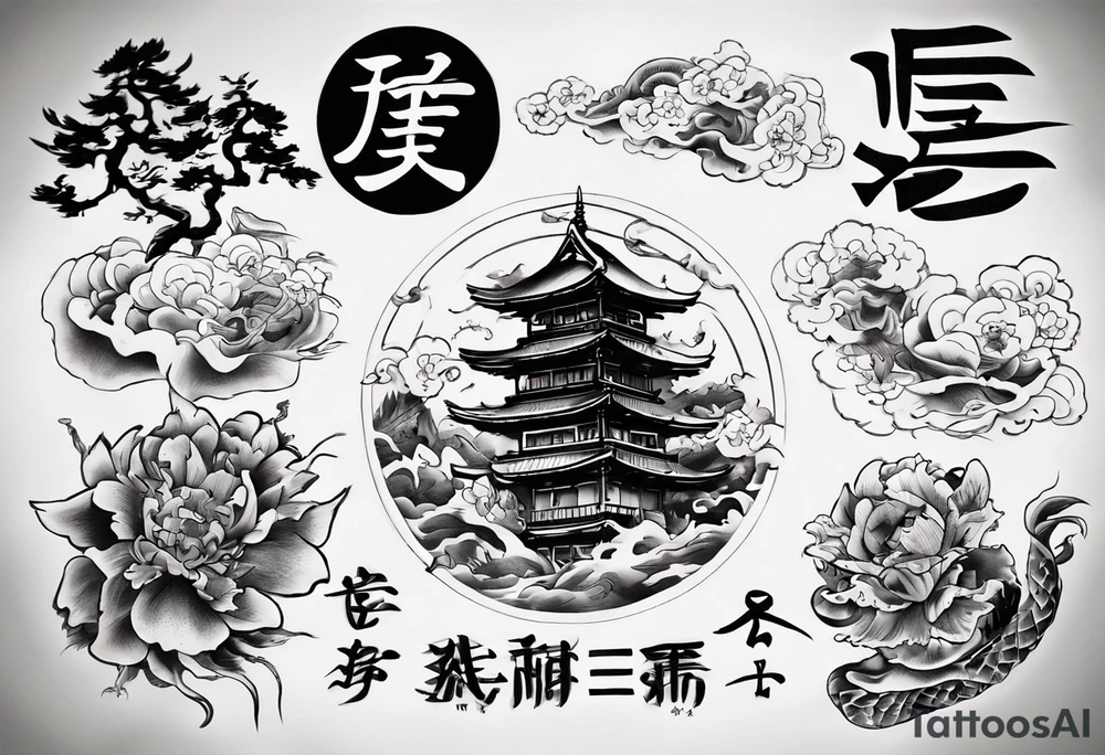 i just want this text "地獄で待ってるよ" tattoo idea