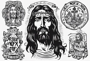 Jesus in a nofx tshirt tattoo idea