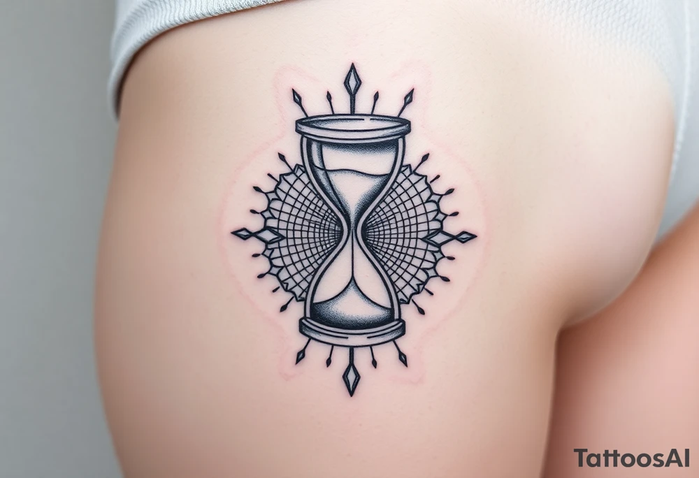 hourglass tattoo idea