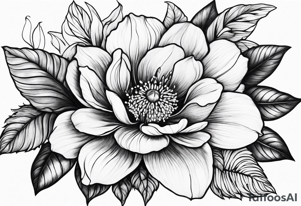 April 8,2017 December 27,2018 flower tattoo idea
