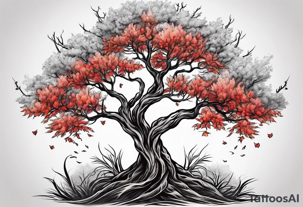 burning bush tattoo idea