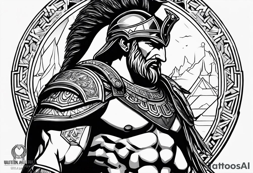 greek god ares tattoo idea