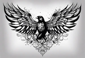one wing tattoo idea