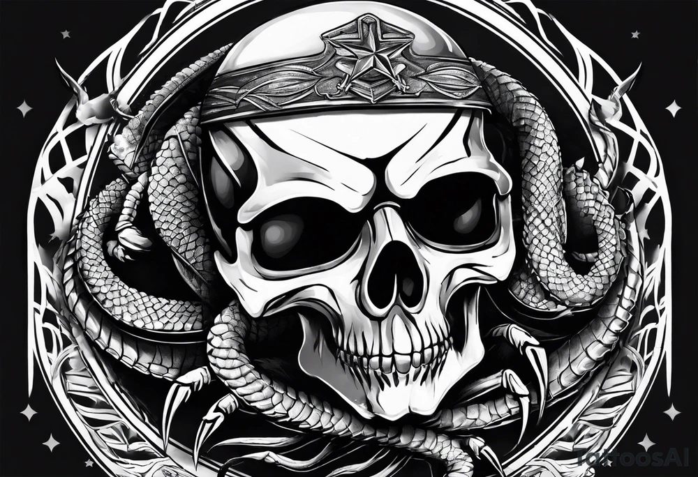 scorpion with rebel flag tattoo idea