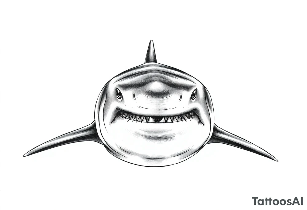 hammerhead shark frontal. tattoo idea