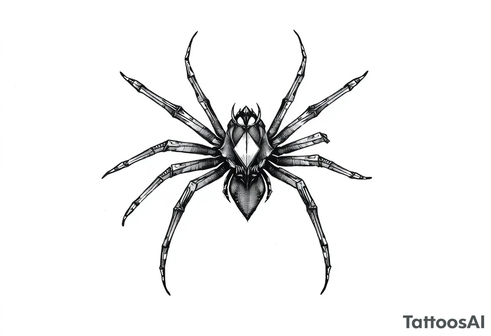 Spider tattoo idea