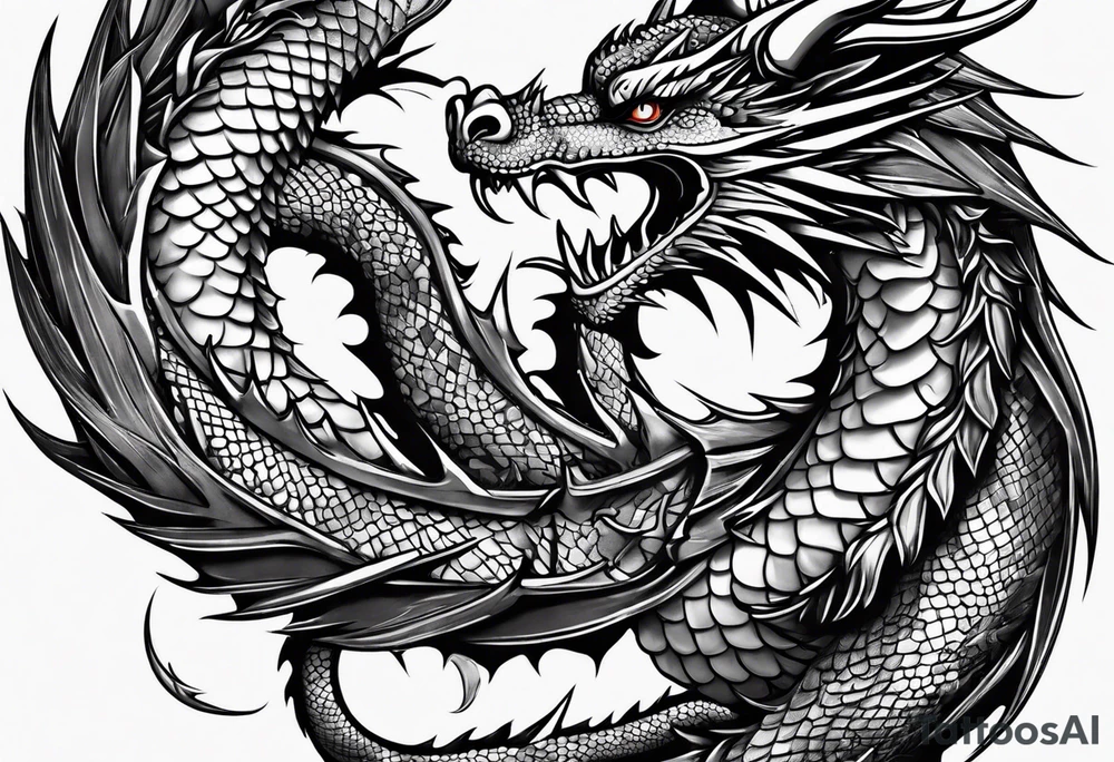 Dragon tattoo idea