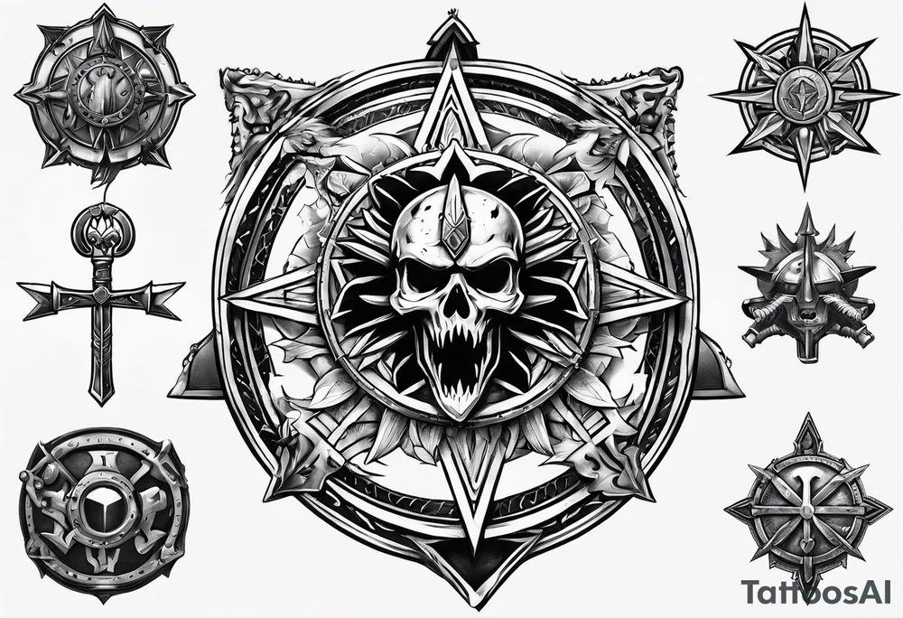Warhammer inquisitorial seal tattoo idea