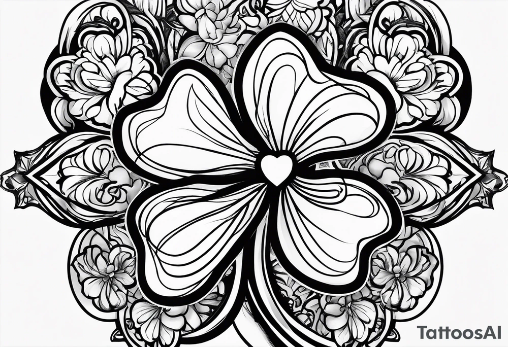 Honor Love Respect with 3 1 7 and a four leaf clover tattoo idea