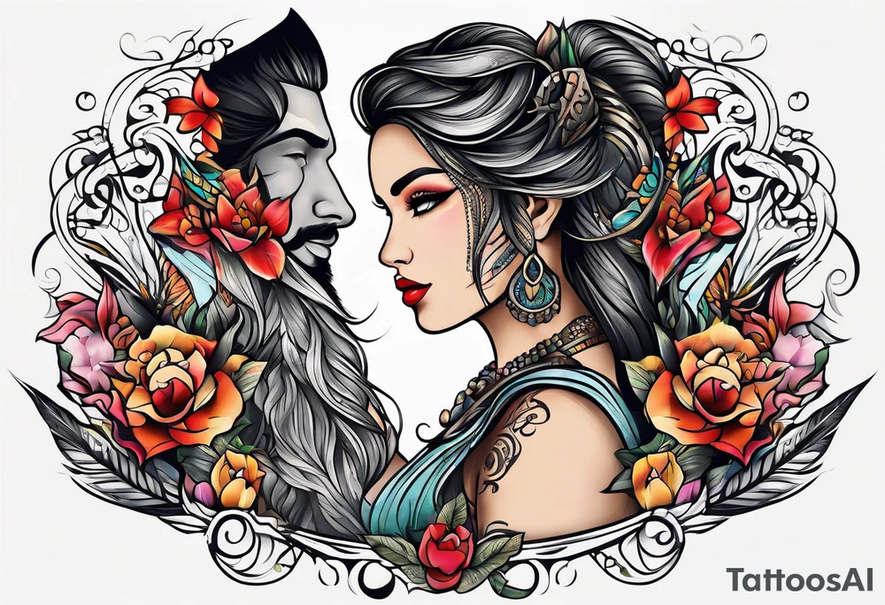 couples tattoo tattoo idea