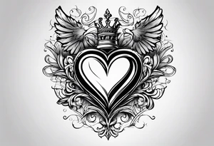 Broken heart tattoo idea