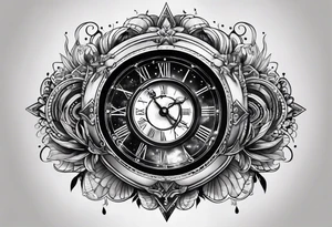 time and space tattoo idea