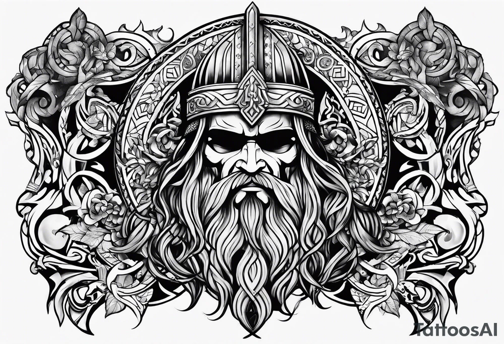 Viking style tattoo idea