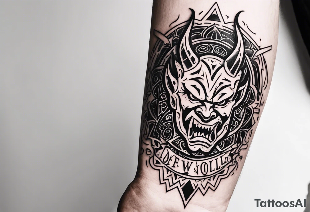 devil tattoo idea