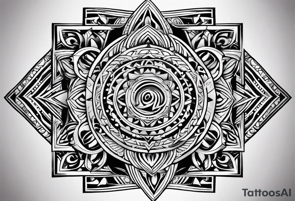 Polynesian tribal tattoo idea