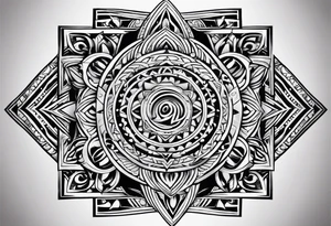 Polynesian tribal tattoo idea