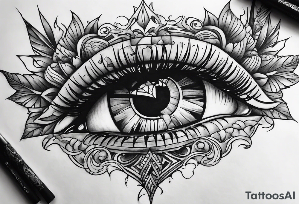 upside down broken sword tattoo idea