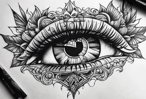 upside down broken sword tattoo idea