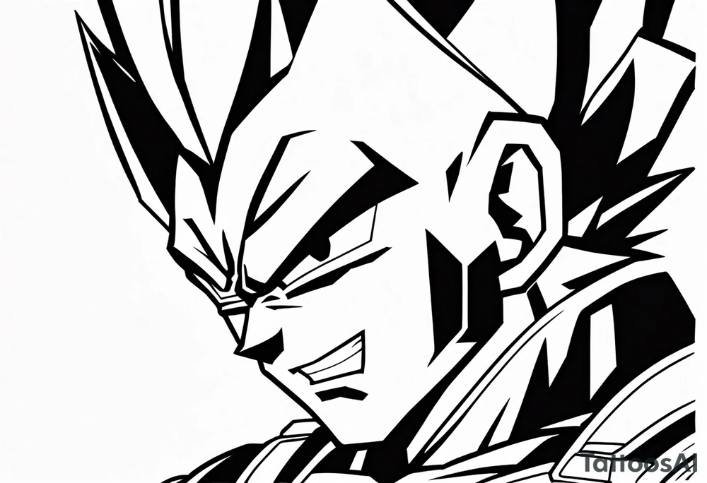 Vegeta tattoo idea