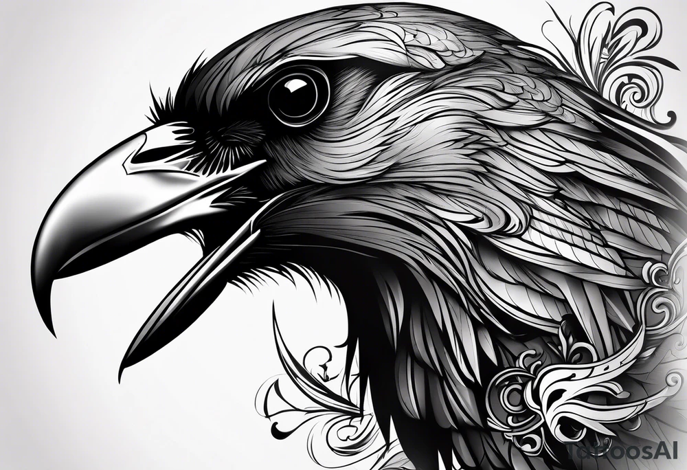 Crow tattoo idea